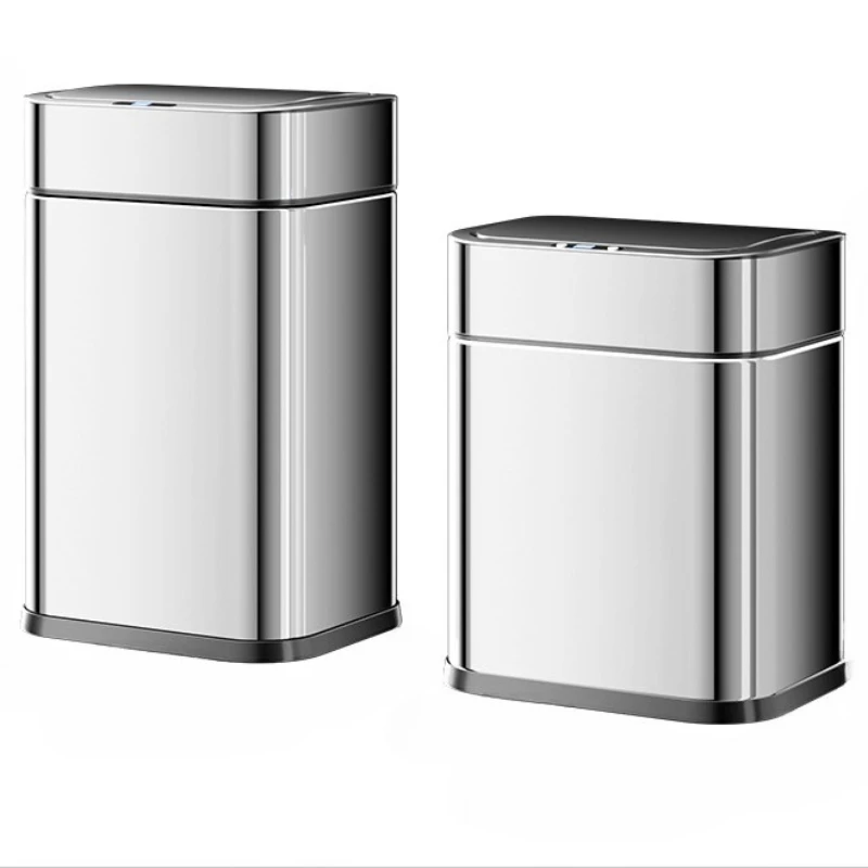 

Intelligent sensor trash can household bathroom with lid toilet kitchen living room office large