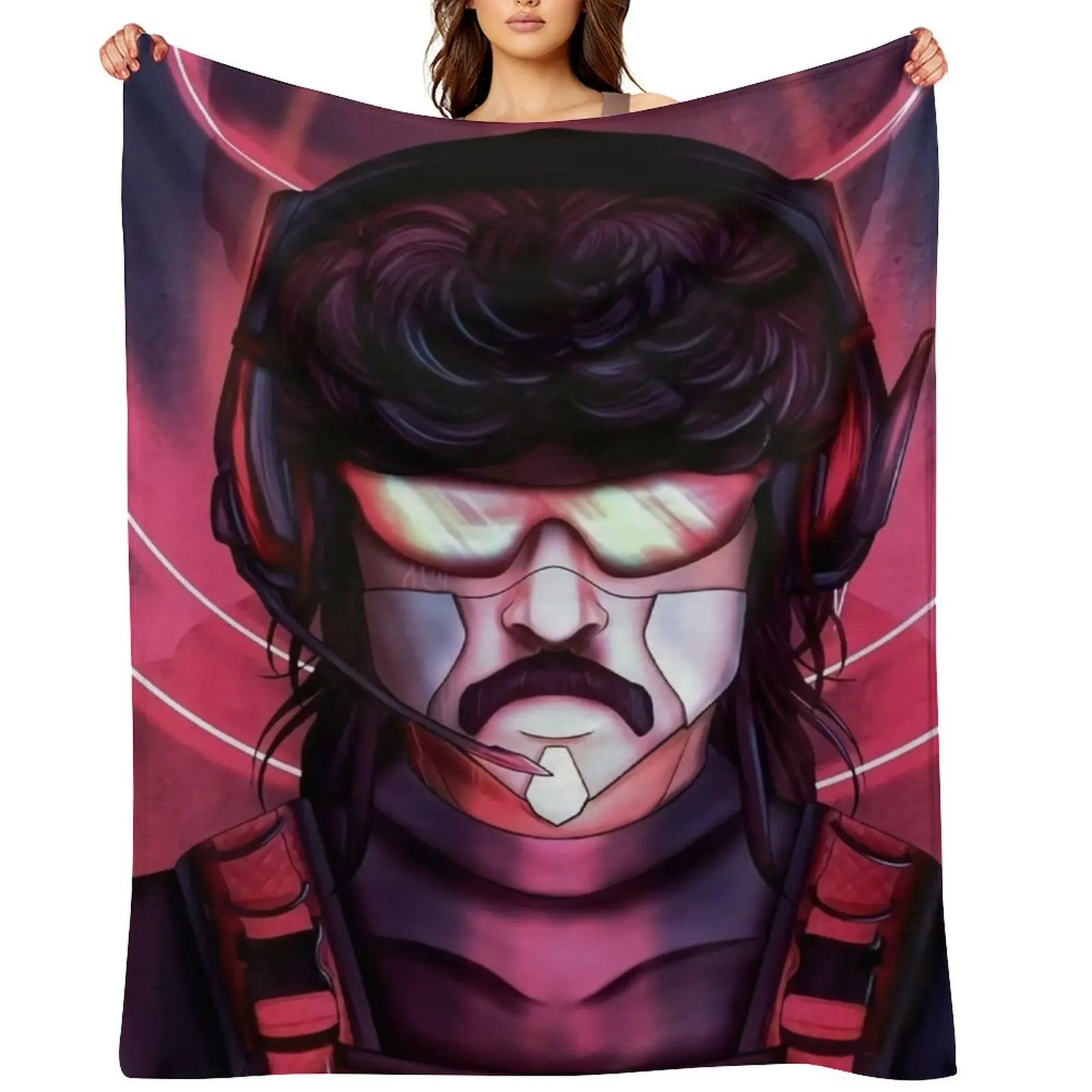 

Cyber Dr Disrespect Throw Blanket For Baby Soft Big Soft Camping Blankets