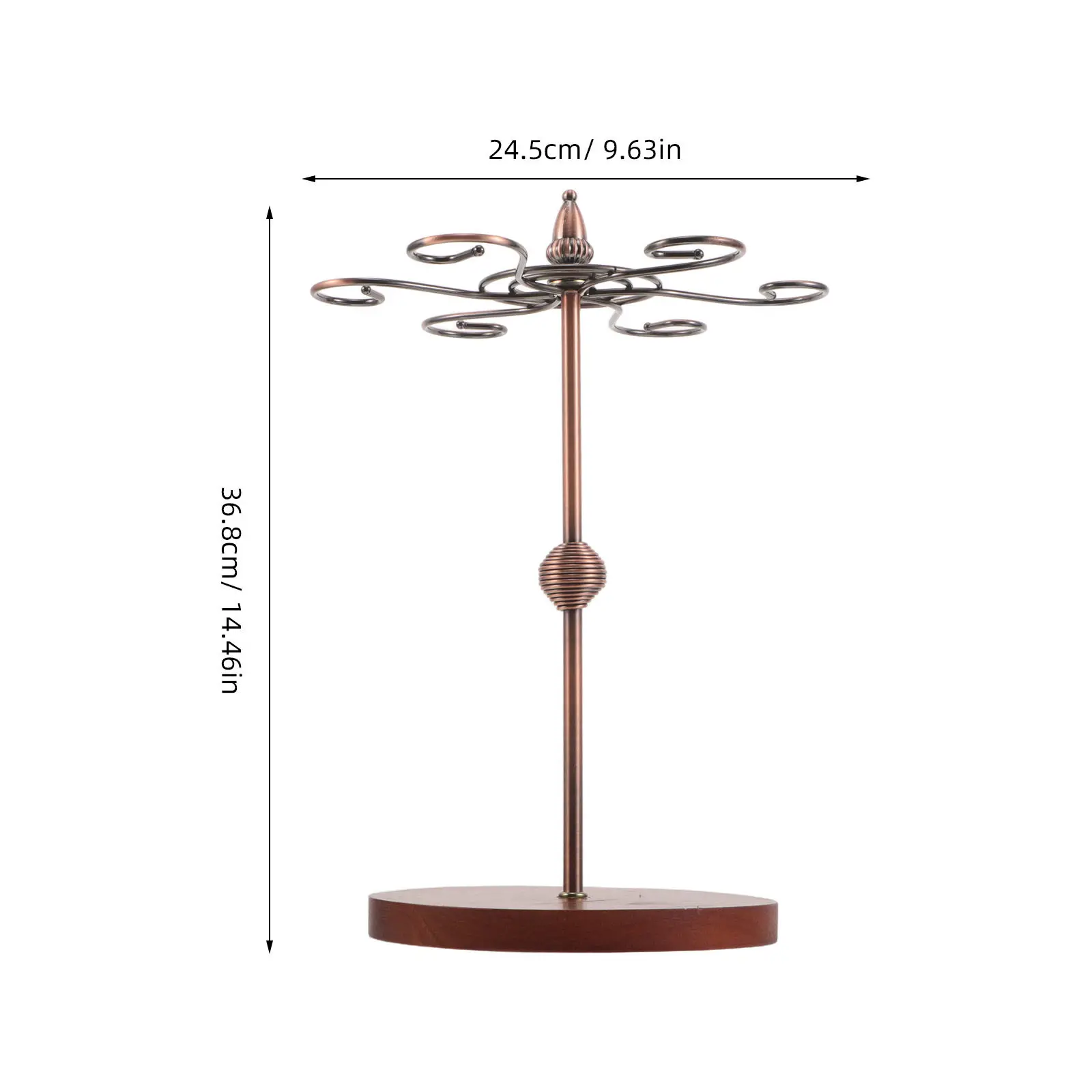 Table Medal Display Stand Full Rotation Presentation Rack For Runners Athletic Keepsakes Suitable For Indoor Display Sports