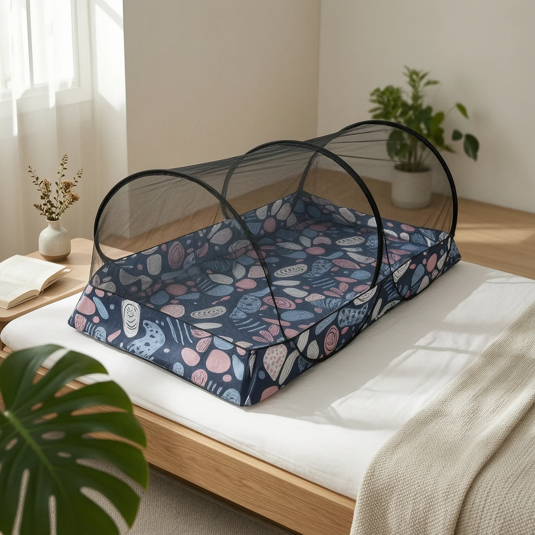 Mosquito Net Tent Portable Foldable Mosquito Net Foldable Canopy with Mesh Compact Barrier Easy to Carry for Campers