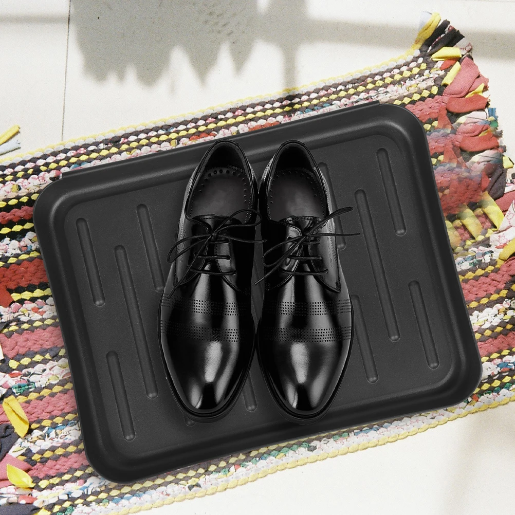 

2pcs Waterproof Shoe Tray Plastic Boot Mat For Entryway Indoor Floor Cleaner Mudroom Storage Tray Household Potted Plant
