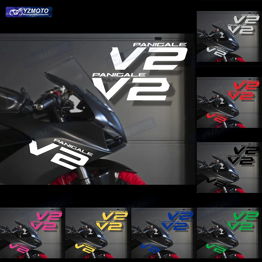 

Для V2 Panigale V2 2020 2021 2023 2024, аксессуары для мотоциклов, гоночная наклейка на левый и правый обтекатель, светоотражающая декоративная наклейка