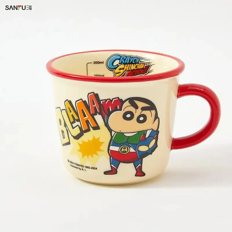 Miniso коллаборация аниме Crayon Shin chan IP периферийная кружка 350 мл креативная домашняя модная чашка для питья керамическая чашка