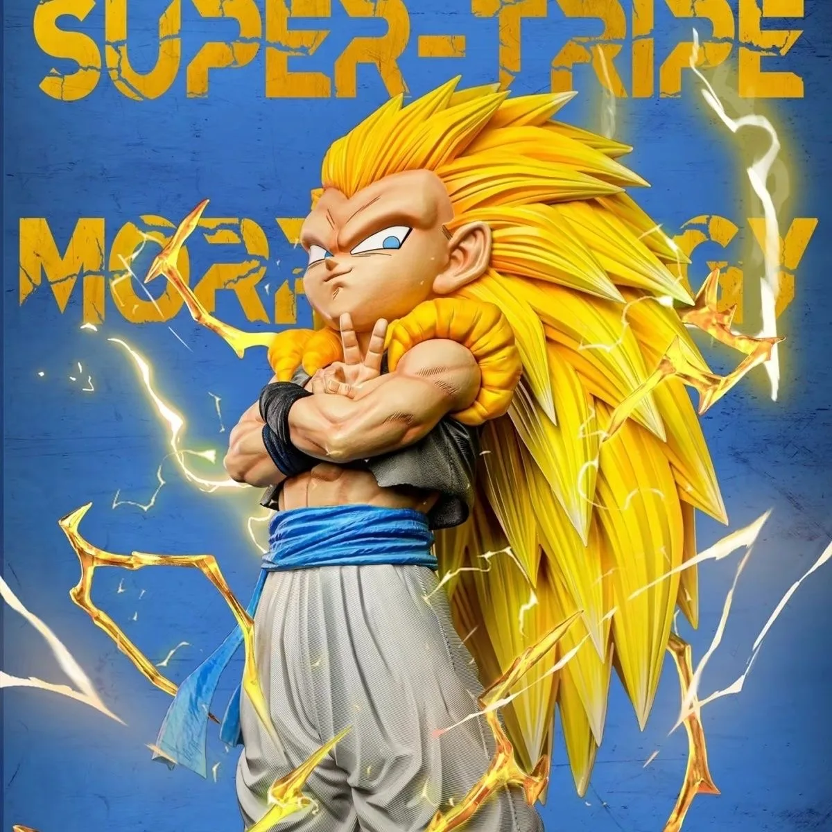 Statue debout Dragon Ball Z, Super Saisuperb 3 Gotenks, figurine d'anime, modèle GK, figurine à collectionner, ornements jouets pour garçons, cadeaux, 25cm