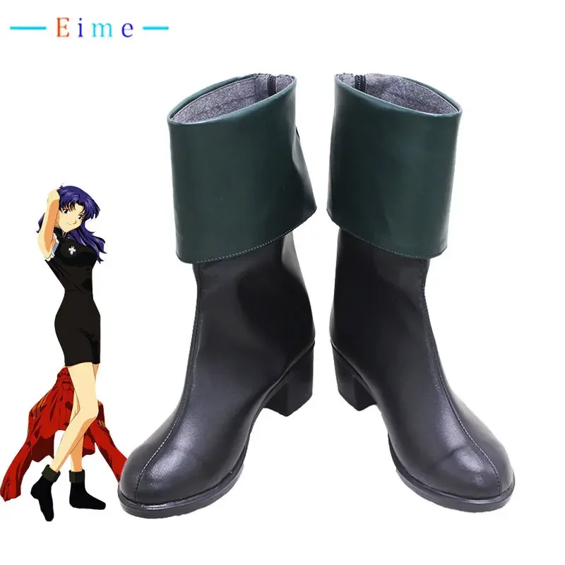 

Katsuragi Misato Cosplay Shoes EVA Cosplay Boots PU Leather Shoes Halloween Carnival Prop Custom Made