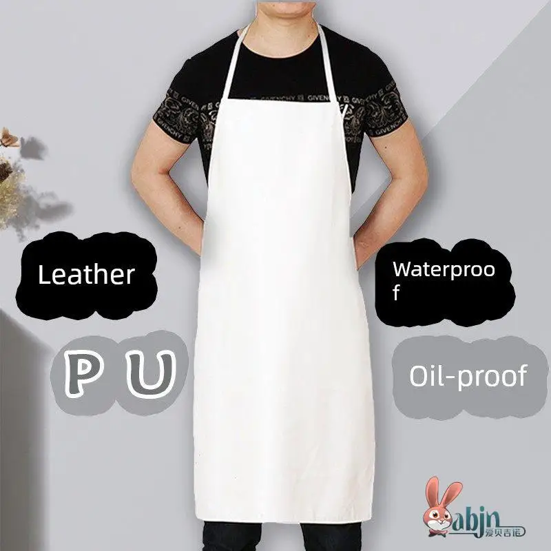 

Утолщенный фартук из искусственной кожи, водонепроницаемый, маслостойкий, мягкий кожаный рабочий фартук для кухни, для ресторанов и столовых, для мужчин и женщин
