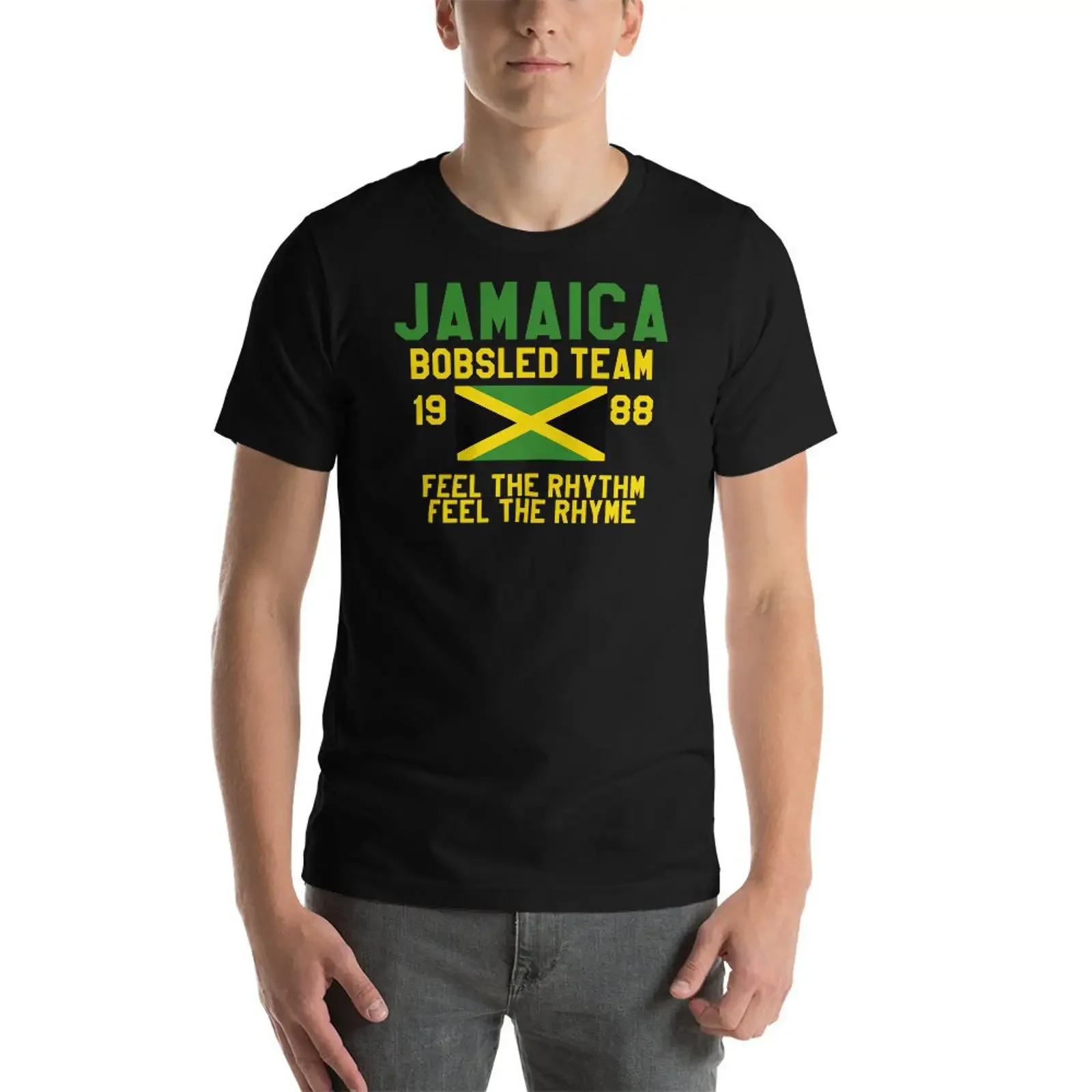 Jamaica Bobsled Team 1988 T Shirt vintage Washed Unisex homme Casual Versatile Soft Stretched Slightly Stylish fashion