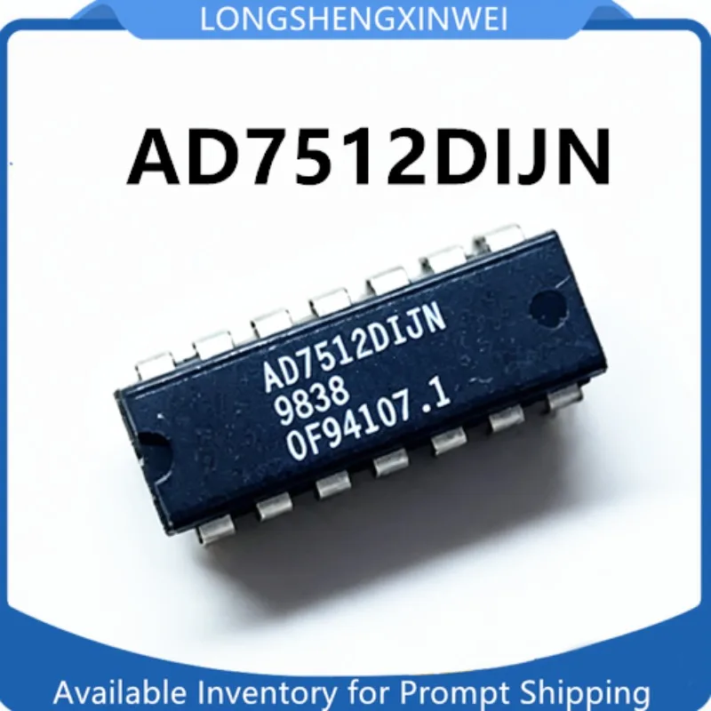 1PCS New AD7512DIJN AD7512 DIP14 Original Analog Switch Chip in Stock
