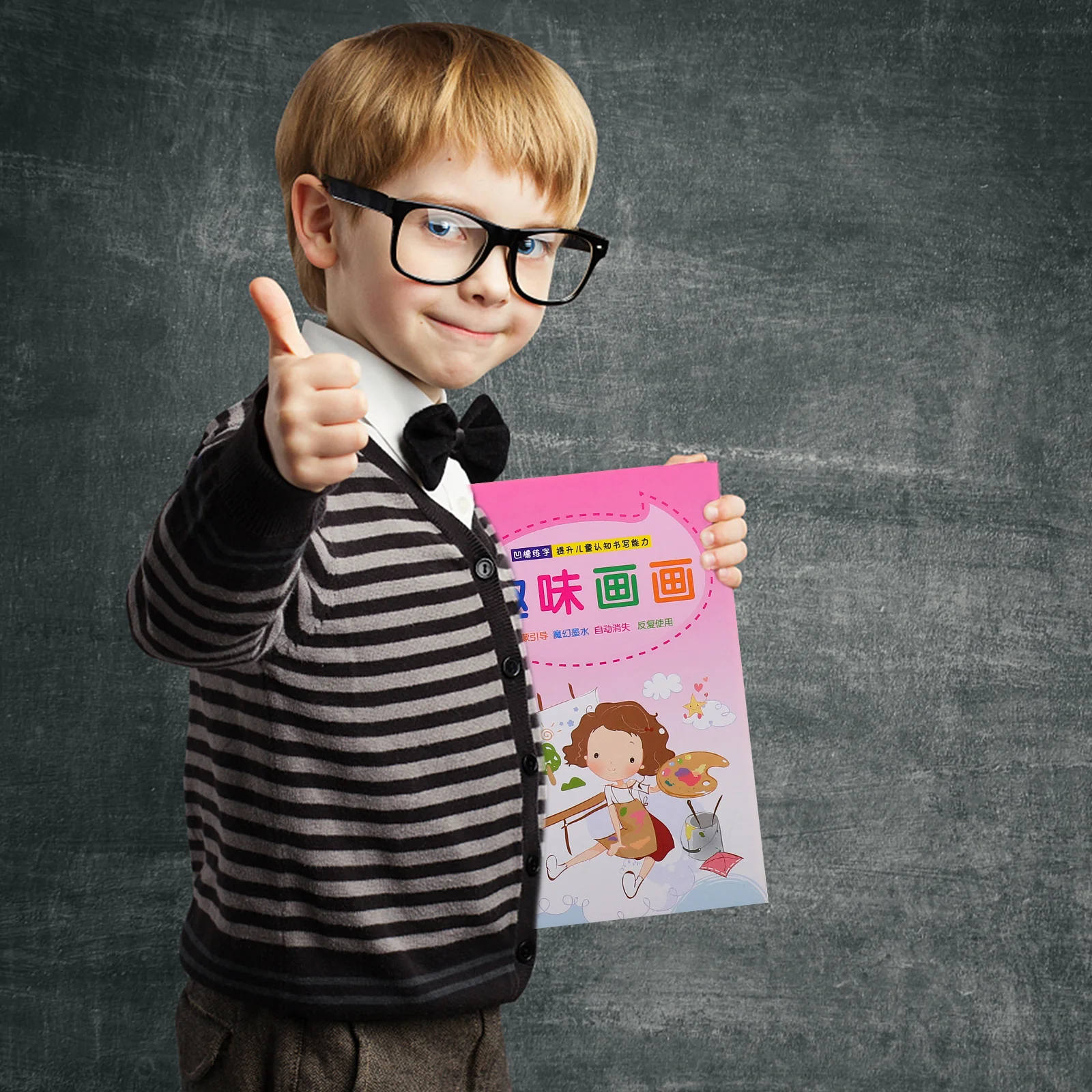 

4Pcs Children Writing Practice Book Groove Copybook Calligraphy Training Preschool Smooth Writing Practice Tool