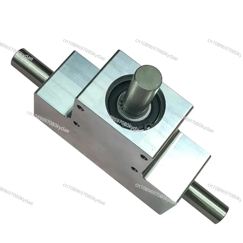 Compact 90 Degree Right Angle Spiral Bevel Gearbox 1:1 Ratio Single/Dual Output 15mm Shaft Diameter