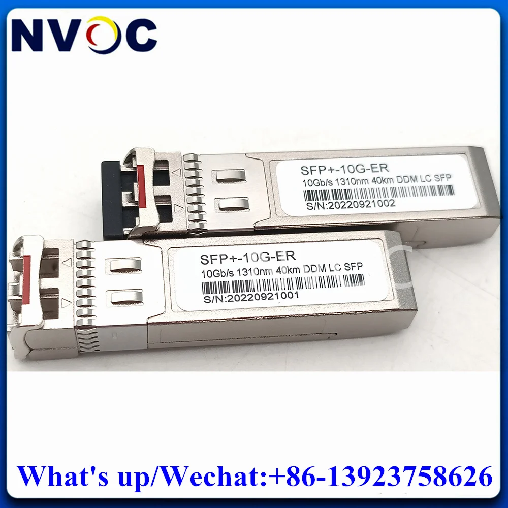 5Pcs 10GBASE-ER 1310nm 40km DOM Transceiver Module,SFP+-10G-ER 10G LC  Dual Fiber Compatible with Huawei/Cisco