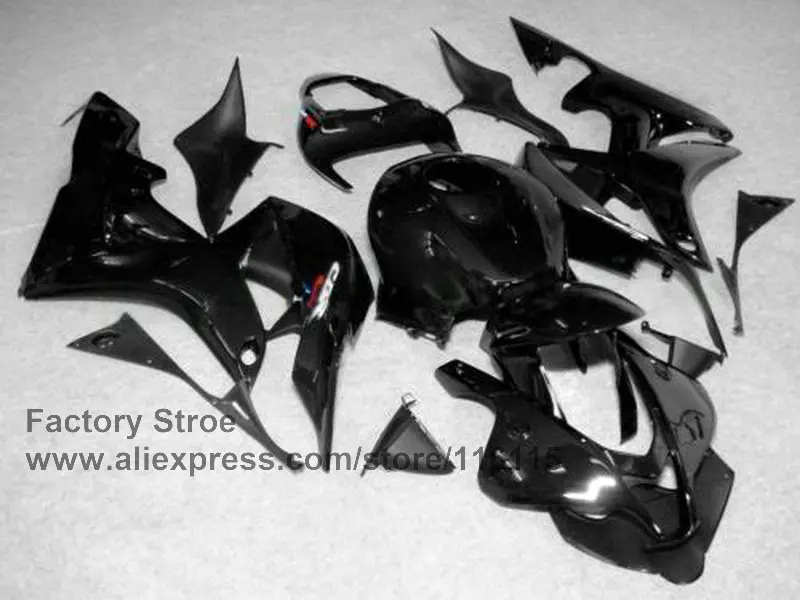 Glossy black body repair parts Injection moulding for HONDA CBR 600 RR 2007 2008 OEM fairing parts cbr600rr 07 08