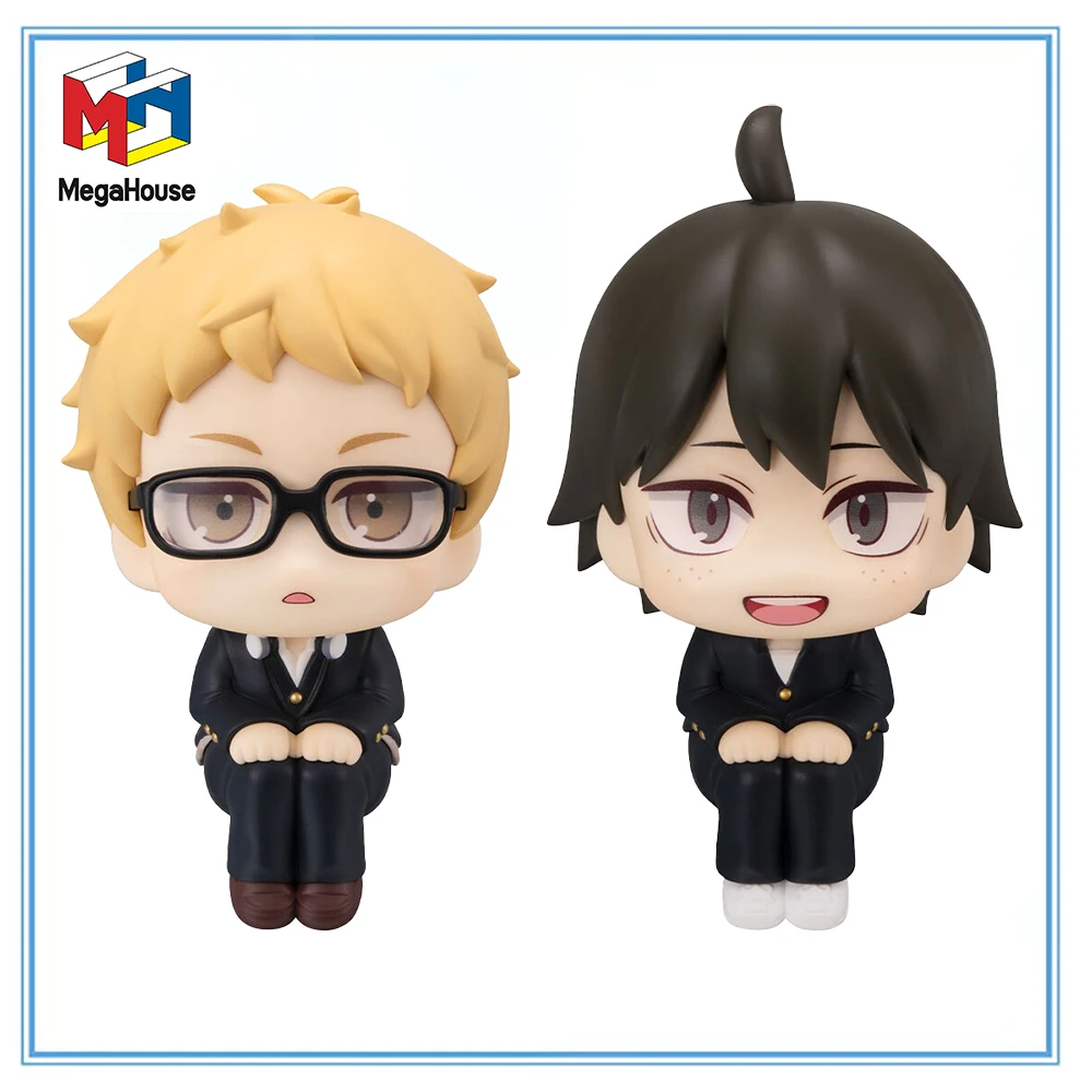 

100% оригинал MegaHouse Look Up Haikyuu!! Yamaguchi Tadashi Tsukishima Kei Коллекция Аниме Фигурка Модель Украшение