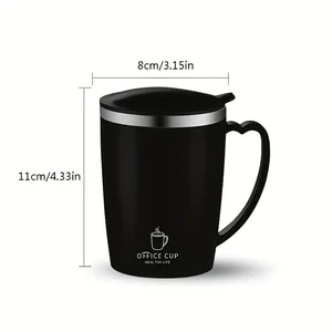304 Edelstahl -Thermalbecher mit Handgelenk, lecksicherer Vakuumflasche, isoliertes Kaffeeglas, tragbare thermische Wasserflasche, 350 ml 6 Hauptverkaufsthermie Becher mit Foca - №3