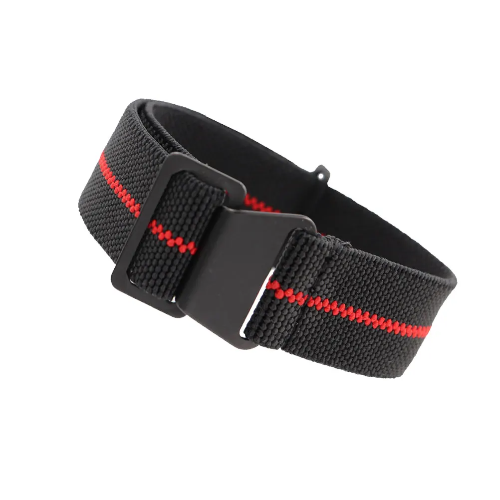 

1Pcs 20Mm Elastic Nylon Watch Band Red Strap Replacement Wristband Strong Buckle Comfort Fit for Active Lifestyle