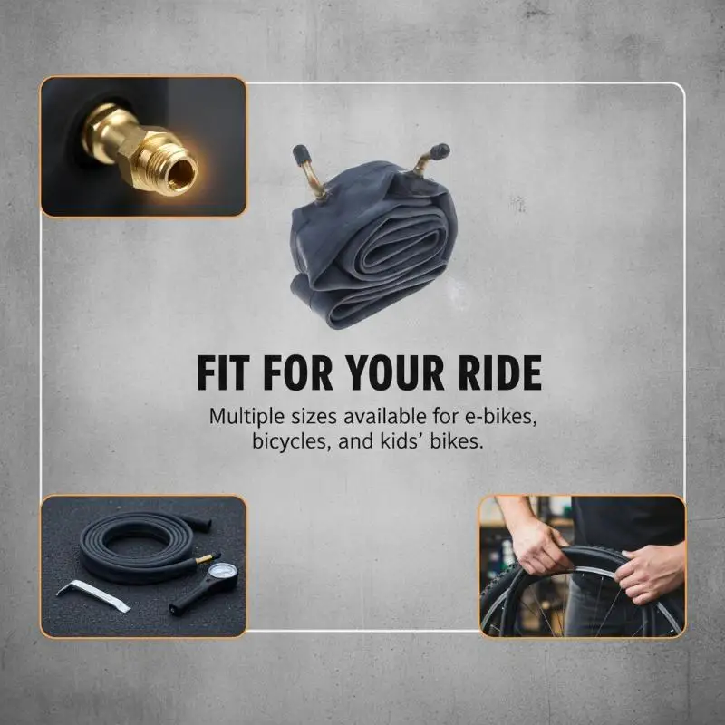 Chaoyang Butyl Rubber E-Bike Inner Tube Long Air Retention Multiple Sizes Ideal for Step-Through Electric Bikes Repair