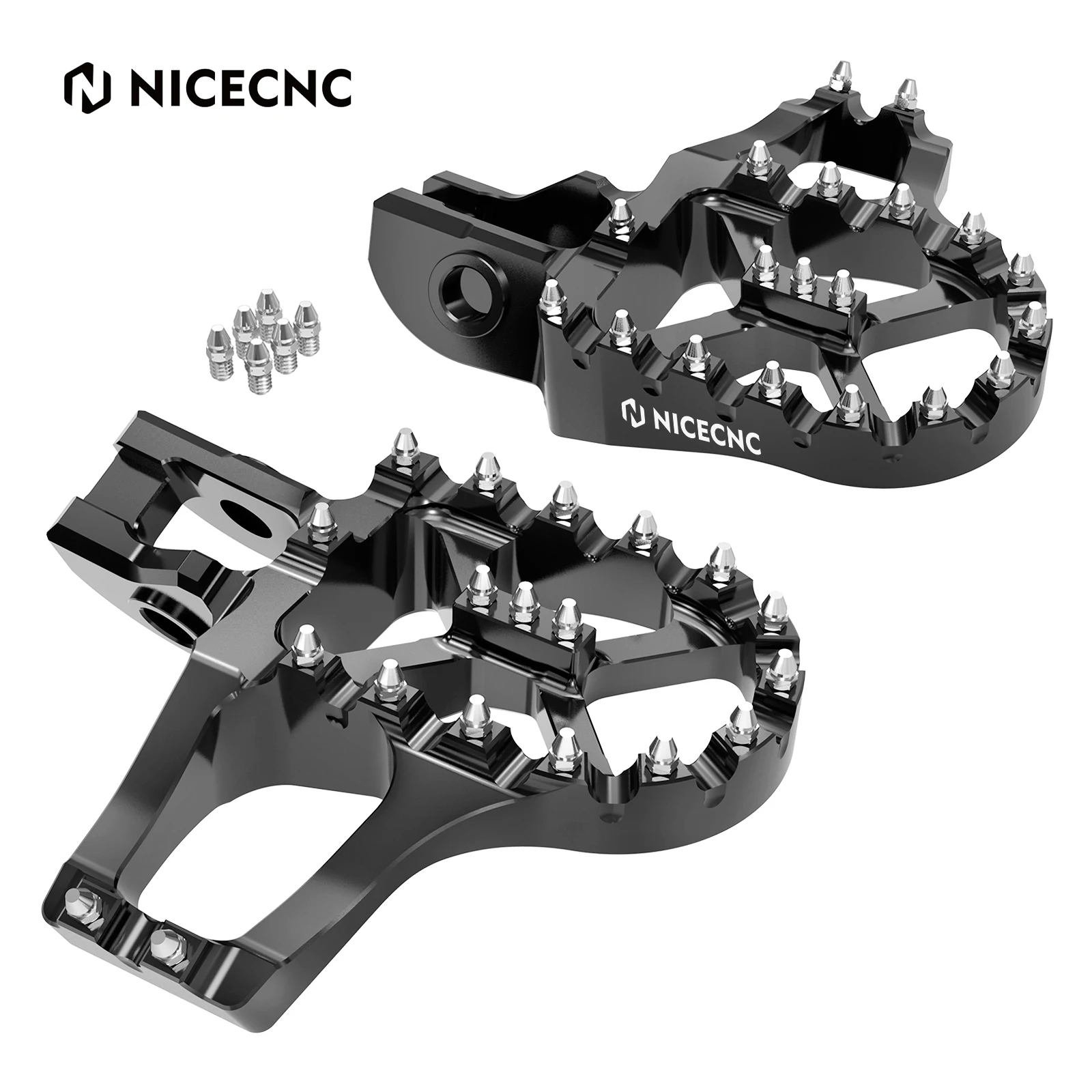 NICECNC Air EXT Foot Pegs Footpegs Footrests For GASGAS EX EC 250 300 MC 125 250 ECF 250 350 EXF MCF 250 350 450 2021-2023