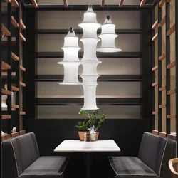 Japanese Restaurant Silk Pendant Light Minimalist Fabric Lampshade Pendant Lamp Dining Room Designer Homestay Lantern