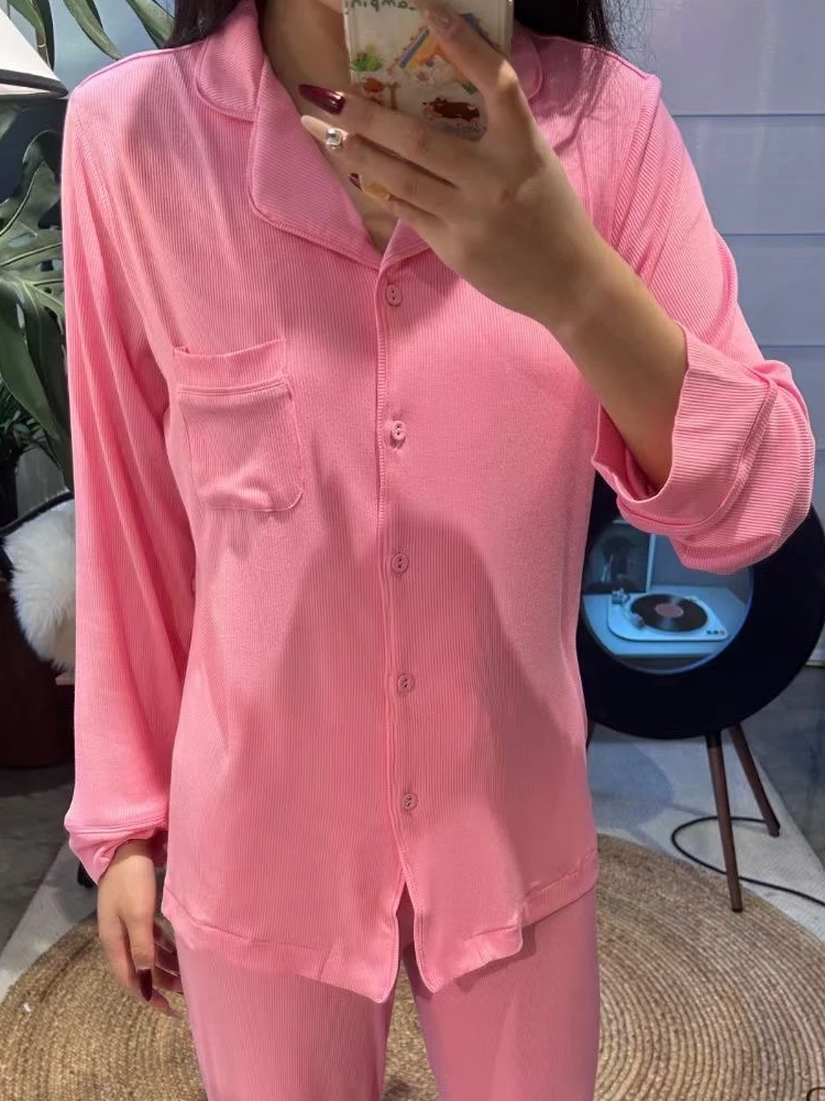 

Роскошный ограниченный выпуск Kardaian Gold Sister Modal Spwear Long Sve Длинные брюки Верхняя одежда Fem High Elastici Домашняя одежда