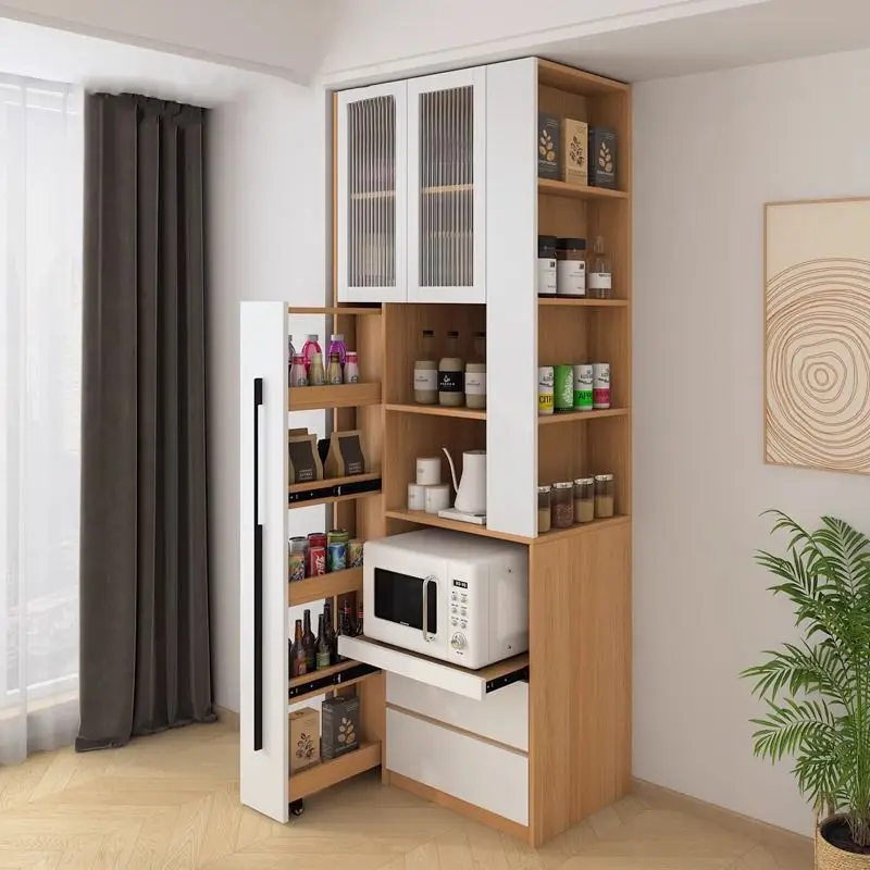 

Seam corner cabinet, electrical storage, kitchen storage, high cabinet, snack cabinet, household meal edge integrated against