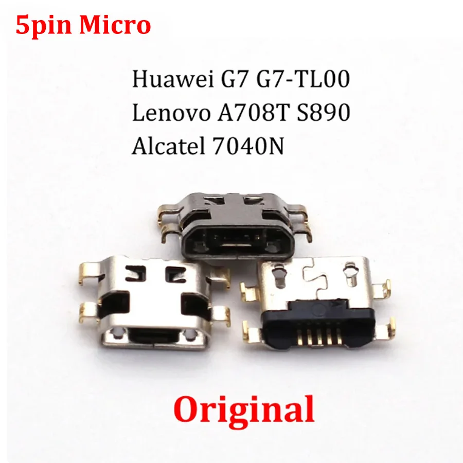 

5-100 шт., разъём для зарядки Micro USB для Huawei G7