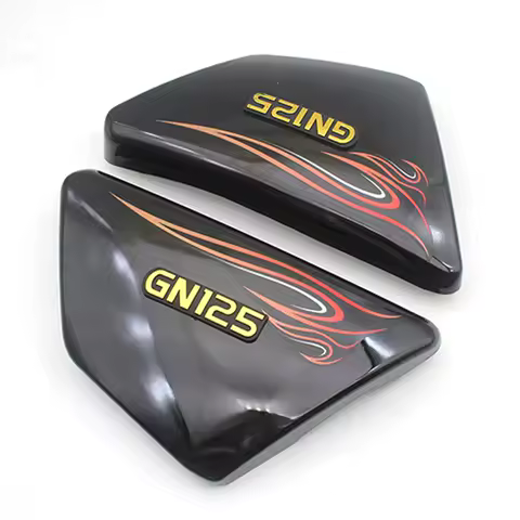 Motorcycle Battery &amp; Tool Side Panels for Haojue Suzuki Lifan Dayun GN125 GN 125H Right Left Plastic Body Covers With Emblem