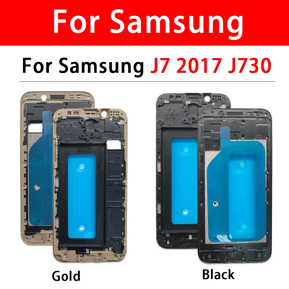 

10 Pcs Front Housing Chassis Plate LCD Display Bezel Faceplate Holder Frame For Samsung J4 Prime J4 Core J6 Plus J7 2017 J730