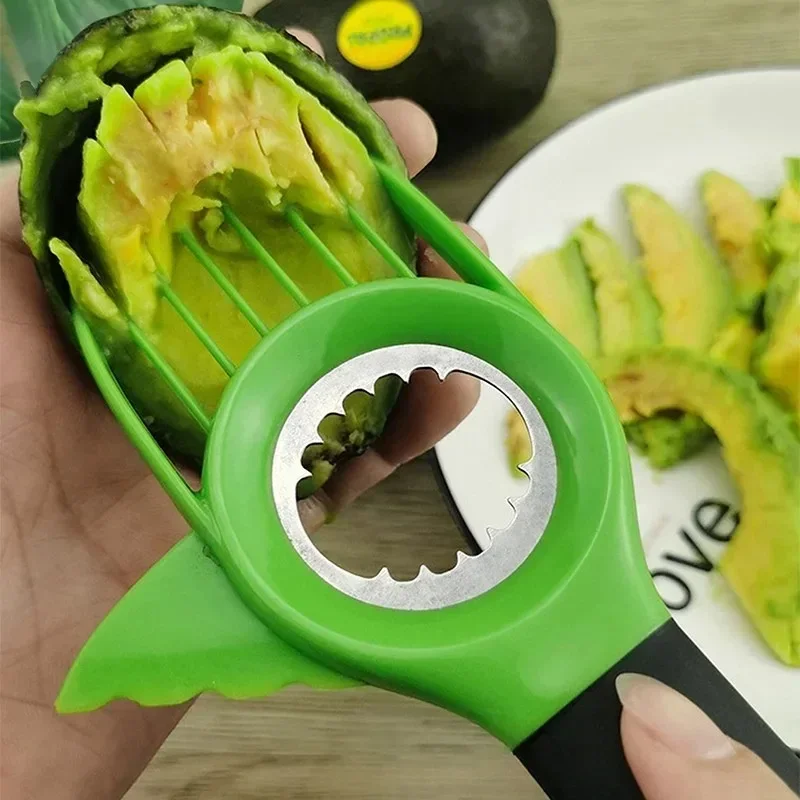 Avocado Slicer Avocado Saver Multifunctional 3 In 1 Creative Kitchen Vegetable Tools Fruit Peeler Cutter Safe Fruit Knife Corer