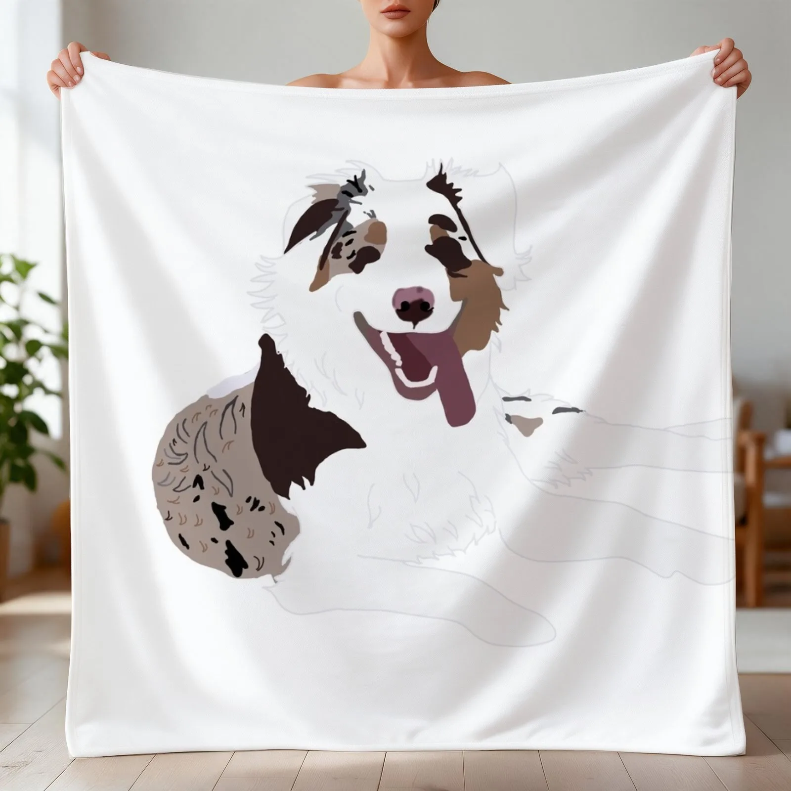 Red Merle Austrailian Shepherd Throw Blanket Baby Thermal For Decorative Sofa Blankets