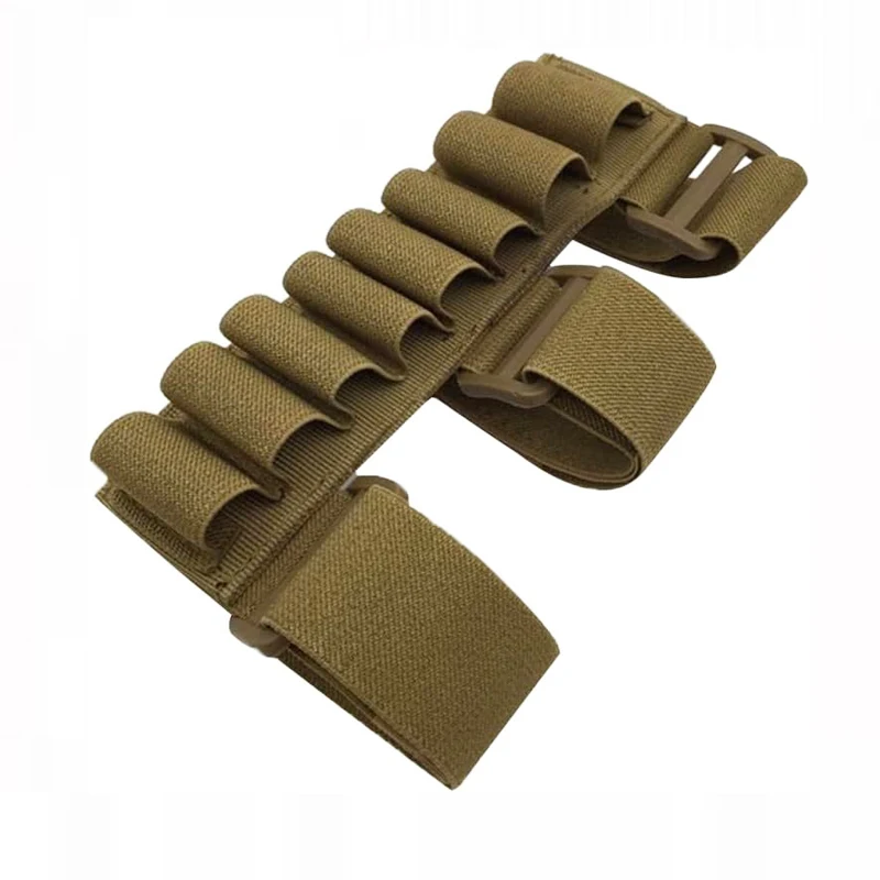 Outdoor Hunting Cartridge Bullet Mag Holster Bag 8 Round Buttstock Ammo Shell Carrier Arm Pouch 12/20 Gauge Shotshell Holder