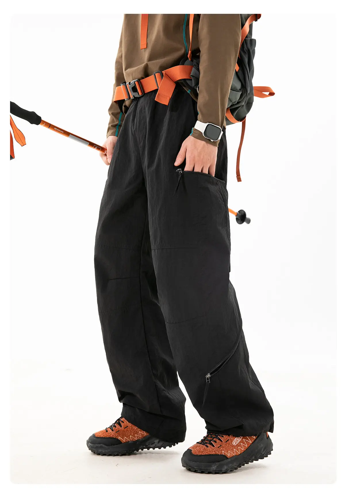 Herren Herbst Outdoor Wasserdichte Winddichte Taktische Cargohose - Locker Sitzende Sport-Freizeithose – Detail 12