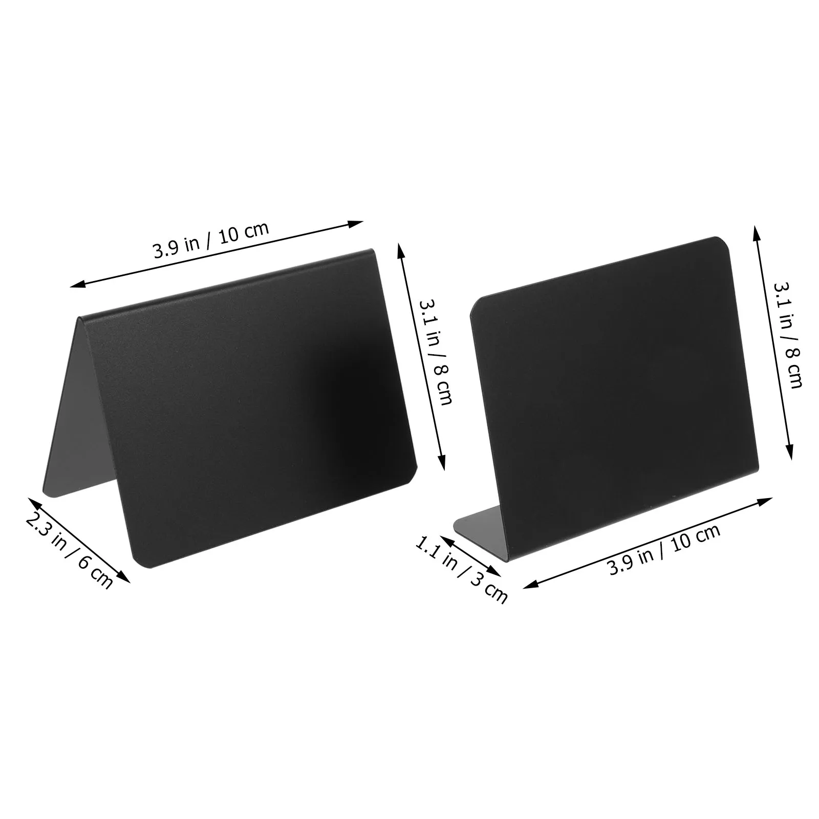 Imagem -06 - Mini Acrílico Dry Erase Boards Chalk Board Desktop Sign Labels Preço Name Card Tag Stand Rack Message Board 10 Pcs