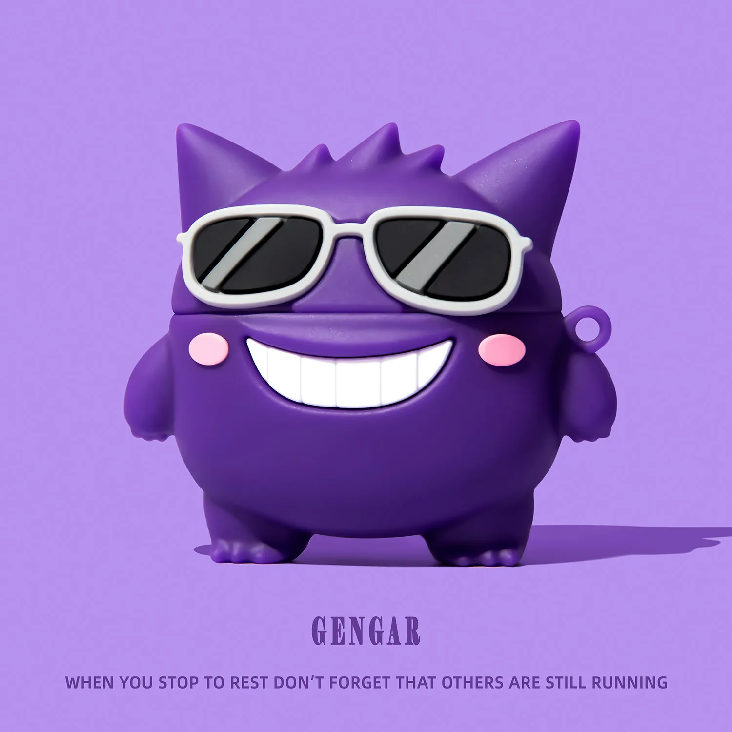 Purple Monster Sunglasses For Airpods 4 Pro Pro 2 Pro 3 Silicone Earphone Case Accessories Cover