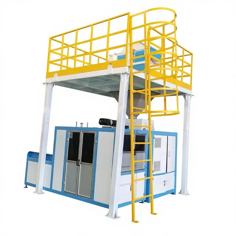 Dual Hopper Bagging Machine, Semi-Automatic Type, Grain Cereals, Chicken Feed, Fish Feed & Coffee Granule Packing, Customized