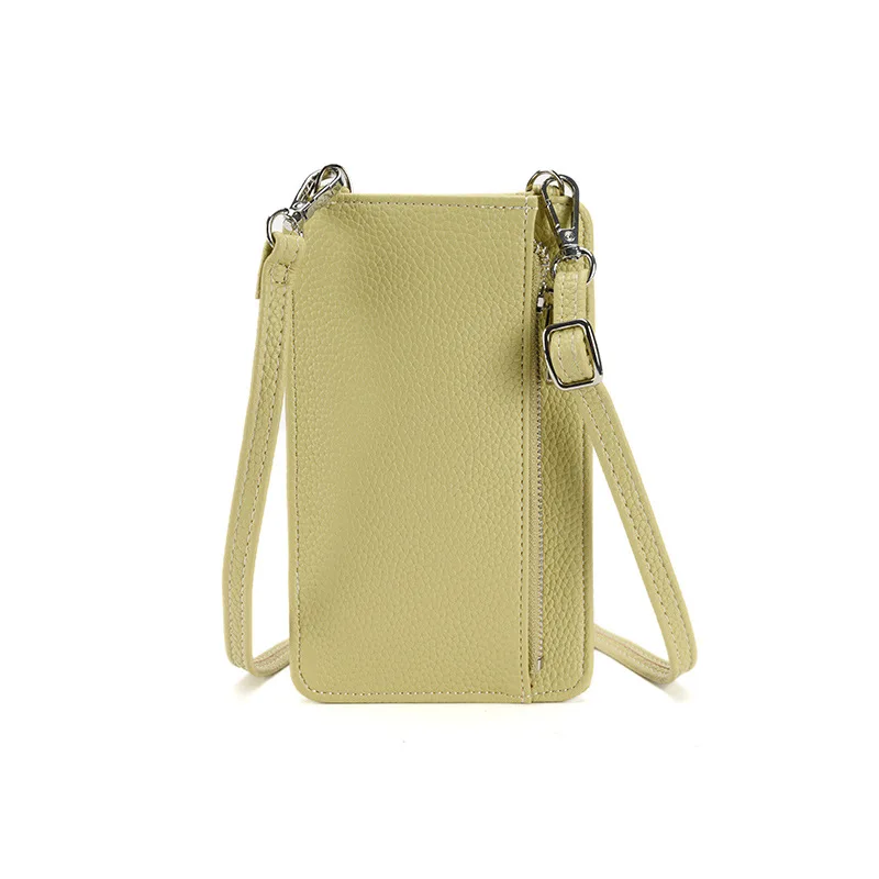 Women Wallet Single Shoulder Crossbody Cell Phone Bag Mini Fashion Versatile Satchel Multi Card Position Money Bag Keycase