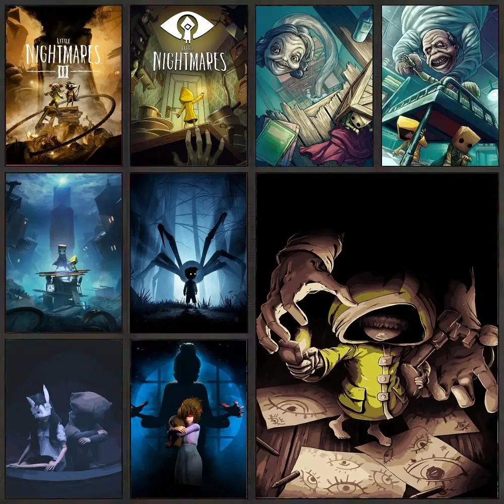 Game L-Little N-Nightmares Poster Self Adhesive PP Wall Sticker for Modern Bedroom Home Decor