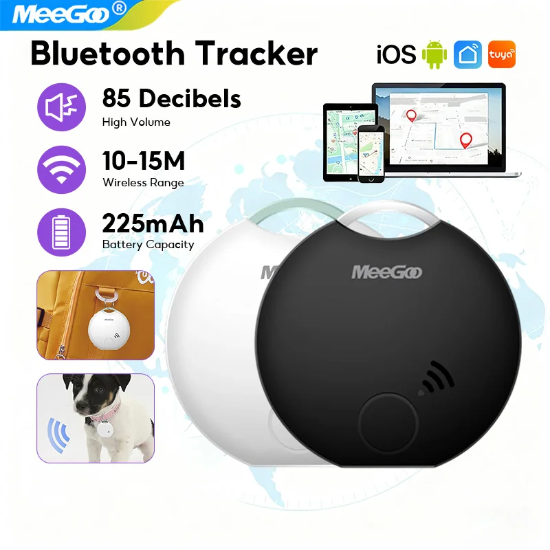 

MeeGoo Bluetooth GPS Trackers Waterproof Sport Tracking Find My Elderly Kids Pets Available Mini Finders For iPhone Android new
