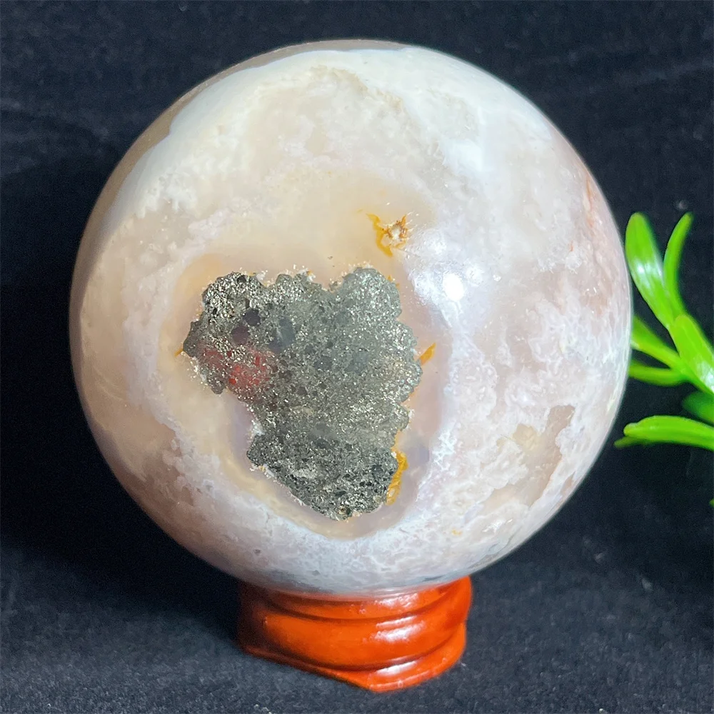 Cristallo naturale rosa ametista fiore agata sfera pietra pietra quarzo pietra preziosa minerale lucido decorazione gemma per la casa geode + supporto