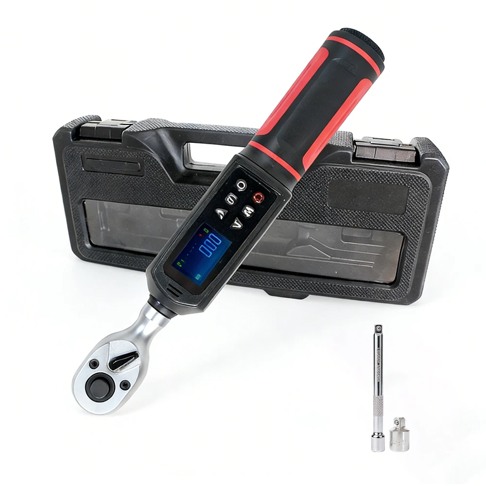 

Цифровой мини-динамометрический ключ Wonflex с приводом 1/4 дюйма, высокая точность ±2%, реверсивная головка с трещоткой, LED-дисплеем и звуковым сигналом