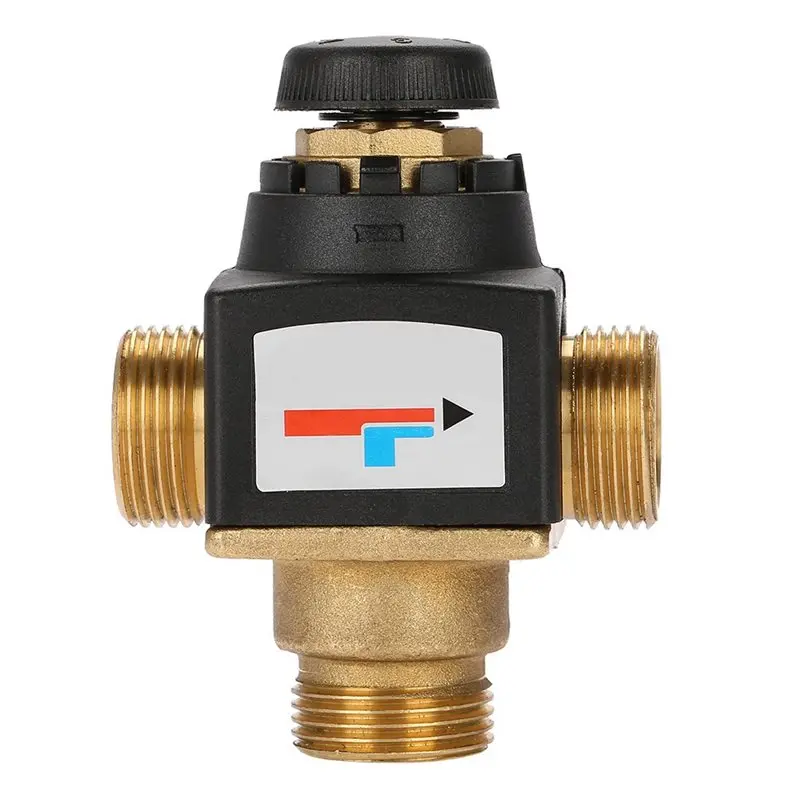 AS60-Brass Thermostatic Mixing Valve For Solar Water Heater- 3 Way DN20 Male Thread Design