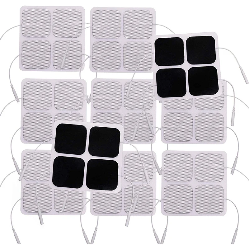 40Pcs TENS Unit Pads, 2X2 Electrodes For EMS Muscle Stimulator Electrotherapy Pads