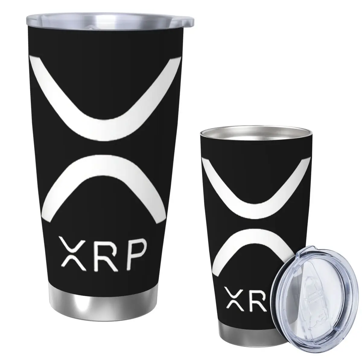 

XRP - Ripple Premium Stainless Steel Tumbler Vacuum Insulated Mug Thermal Cold Bottle Straws With Lid 20oz
