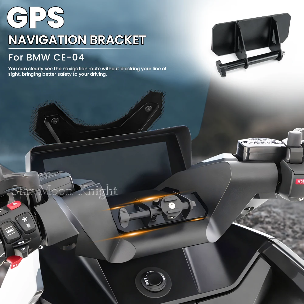 TFT Base Bracket For BMW CE04 CE-04 CE 04 GPS Navigation Device Bracke Smart Mobile Phone Mount Accessories