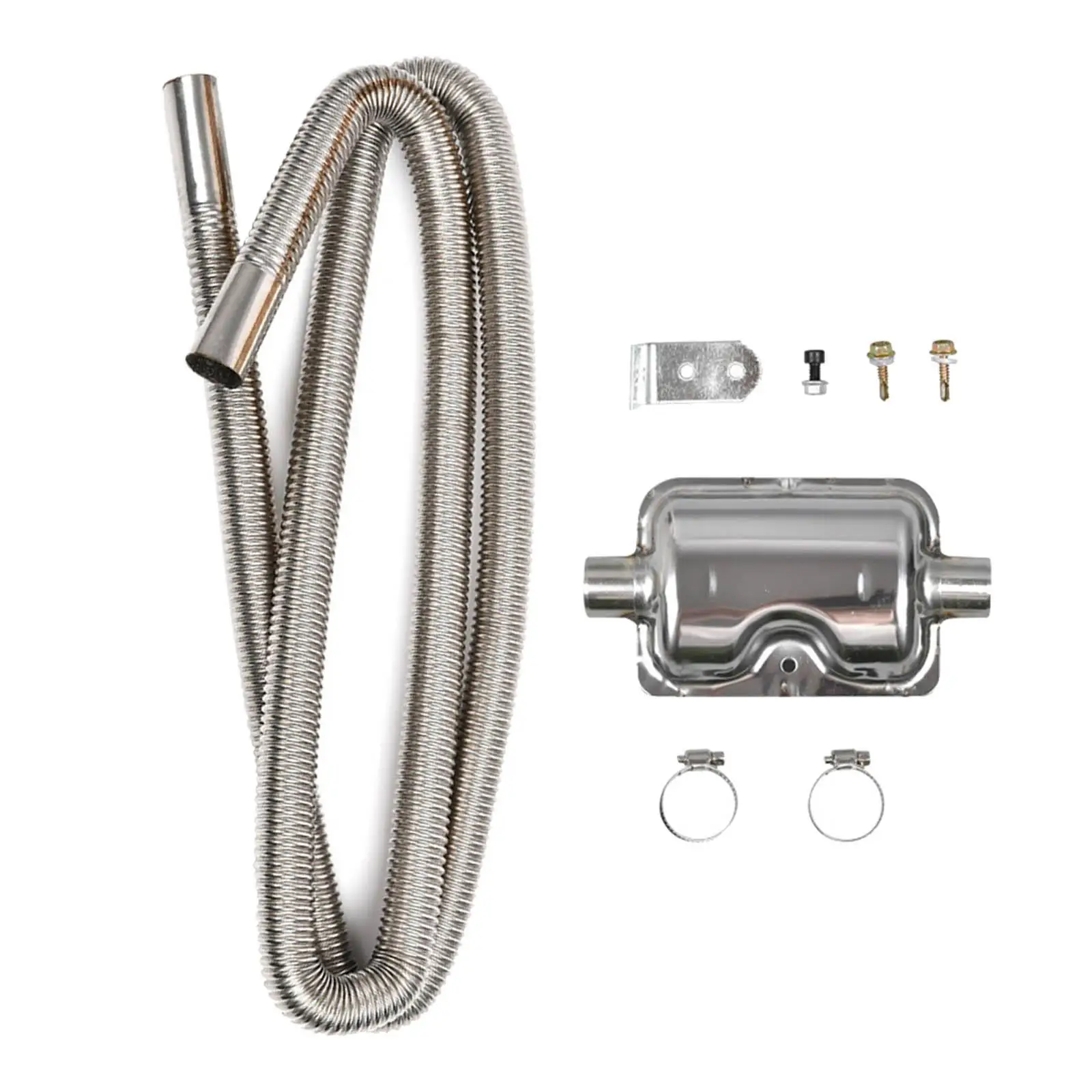 

Бесшумные перегородки выхлопной трубы автомобиля из нержавеющей стали с зажимами