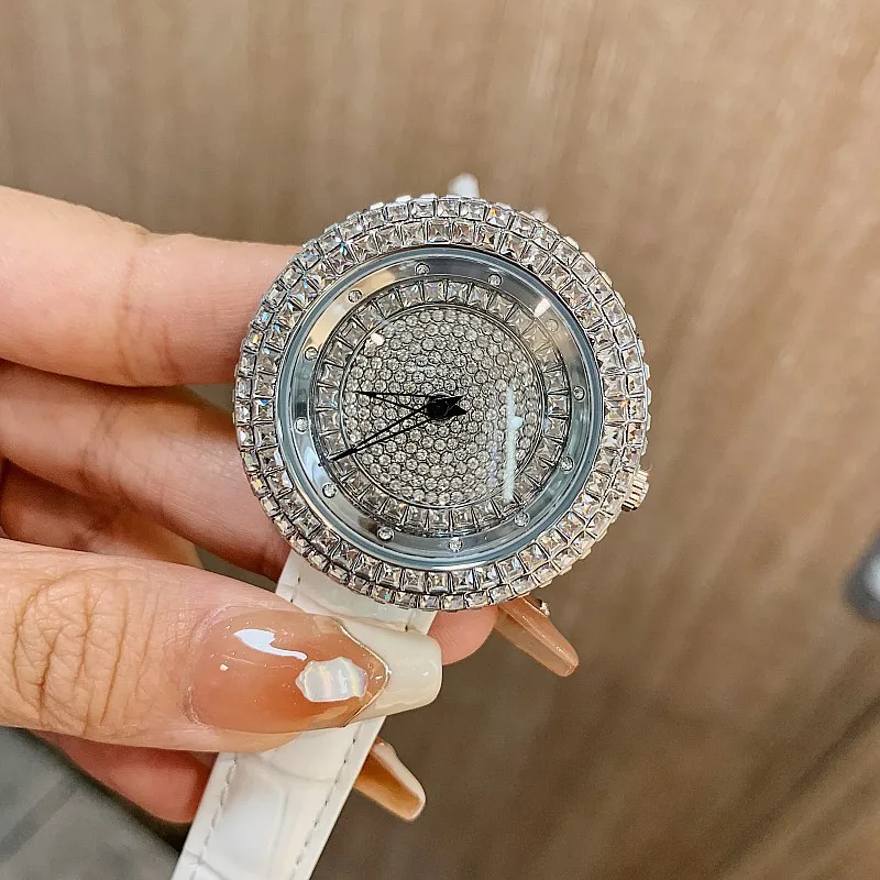 2023 Fashion Designer Unique Wristwatch Top Brand Luxury Women Watches Quartz Crystal Ladies Watch Bling Diamond Watch Women