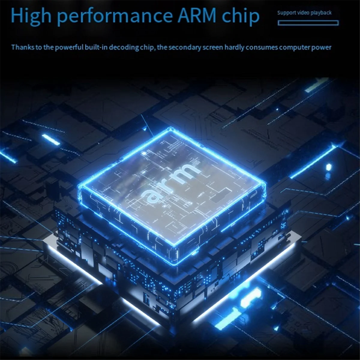 AT87-Sub-Screen Chassis Wielofunkcyjny 5-calowy Ips Typec Sub-Screen Chassis Monitor komputerowy Sub-Screen USB