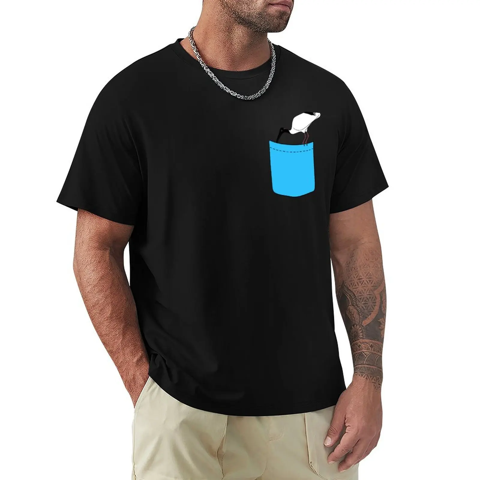 

Pocket Bin Chicken T-Shirt custom t shirt vintage mens t shirts top quality