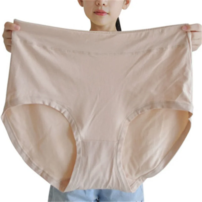 Bragas de talla grande para mujer, ropa interior triangular de seda de leche, Extra grande, para madre de mediana edad, 150kg