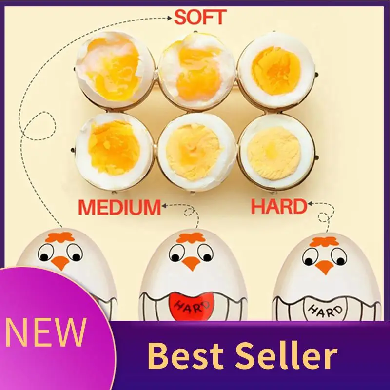 

ABLU-Egg Timer для кипячения яиц. Таймер для мягких яиц вкрутую Pro, который меняет цвет при впитывании и безопасностью. Простая установка (красный, 3 упаковки)