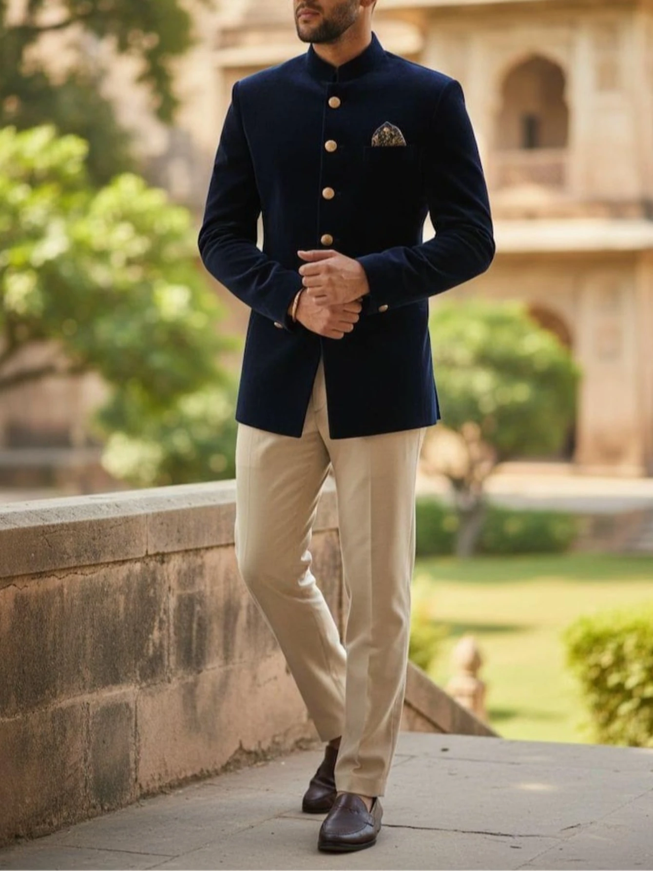 Handmade  Wedding Suit  Solid Red Designer Outfit